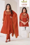 Kaveri By Hariyaali Mal Chanderi Kurti With Bottom Dupatta Exporters In India
